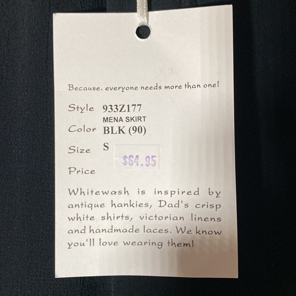 Whitewash brand skirt. Very black with a gentle ruffle on the bottom. - Picture 4 of 7